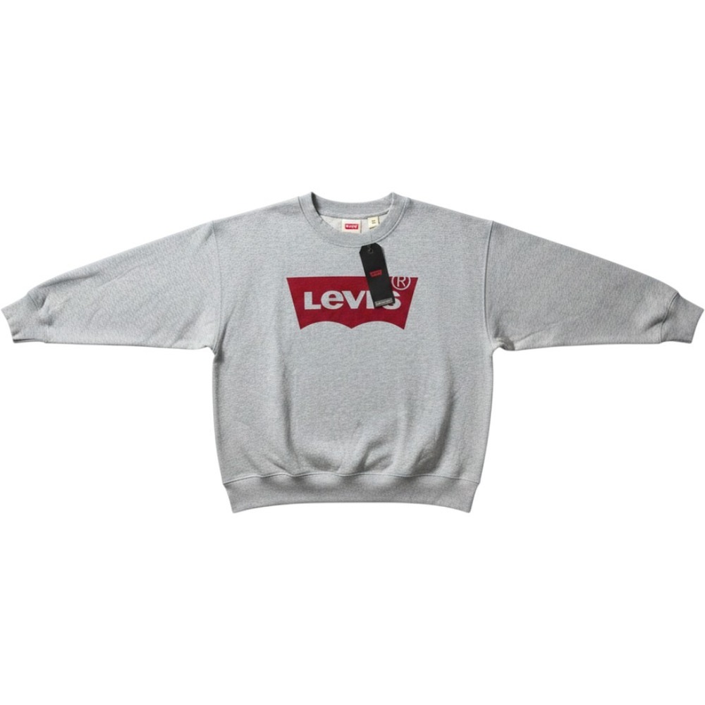 Levis Mens Batwing Logo Crewneck Sweatshirt‎ Heather Gray 2X New